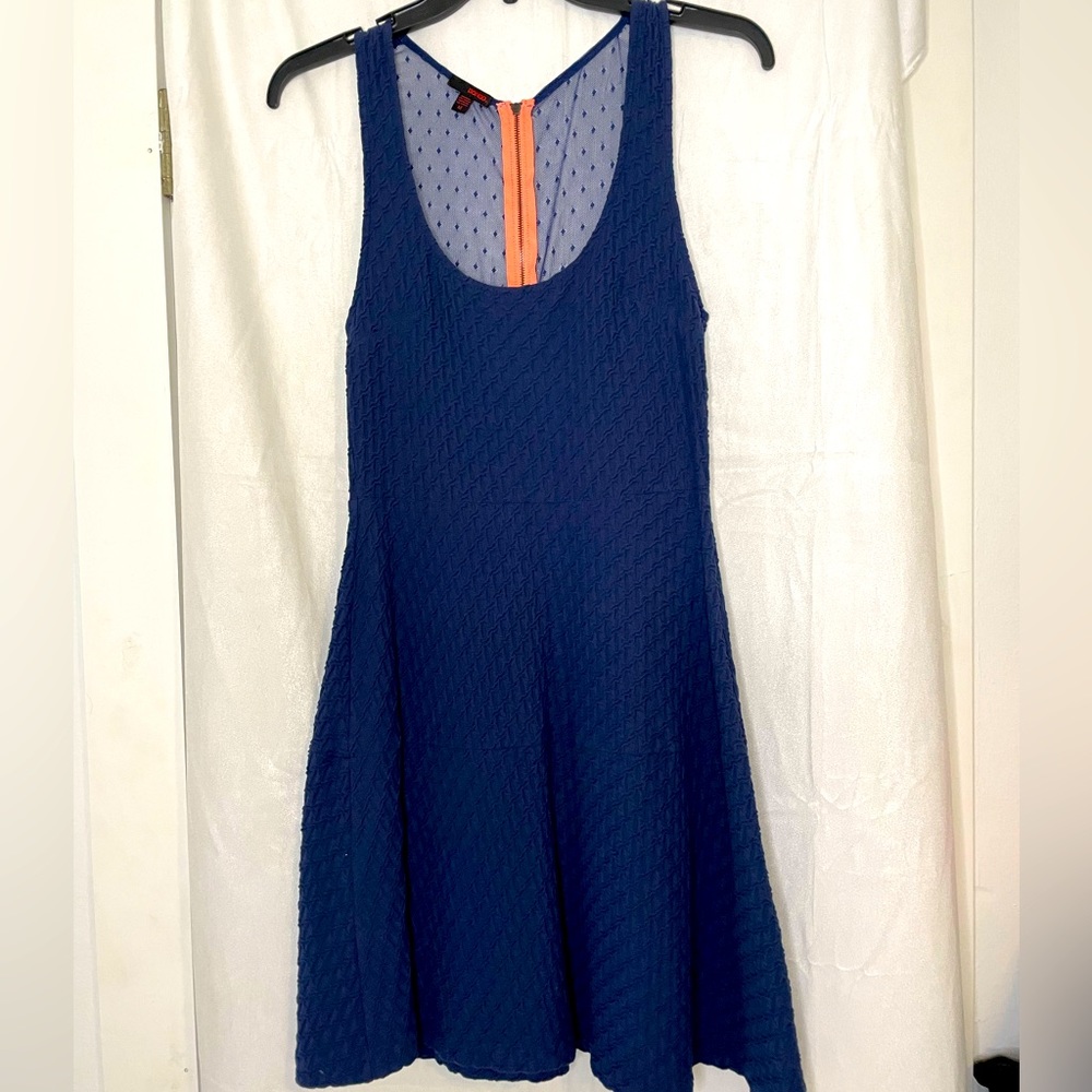 Blue BONGO skater cut mini dress